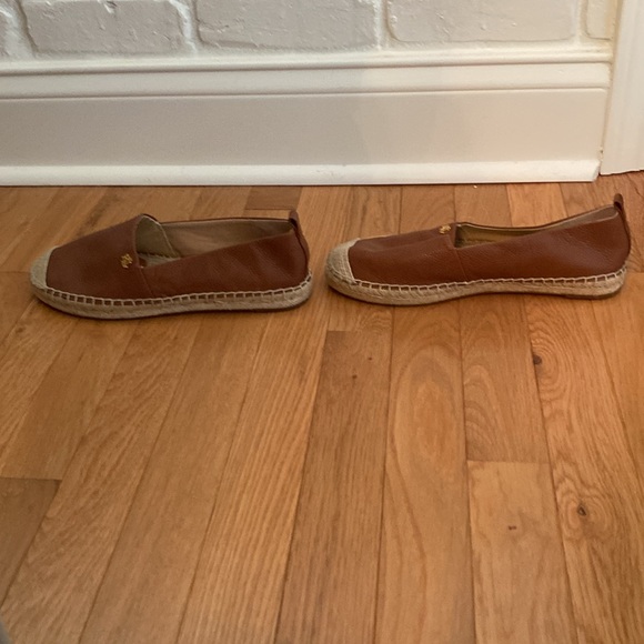Ralph Lauren Brown Cameryn Espradille Flats - 8 - Picture 5 of 10